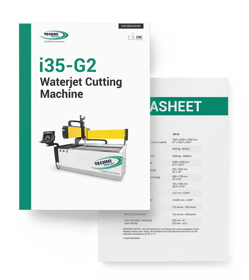 i35-G2 Waterjet Cutting Machine - TECHNI Waterjet