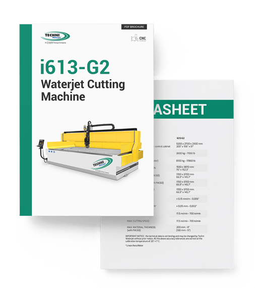 i613-G2 Waterjet Cutting Machine - TECHNI Waterjet